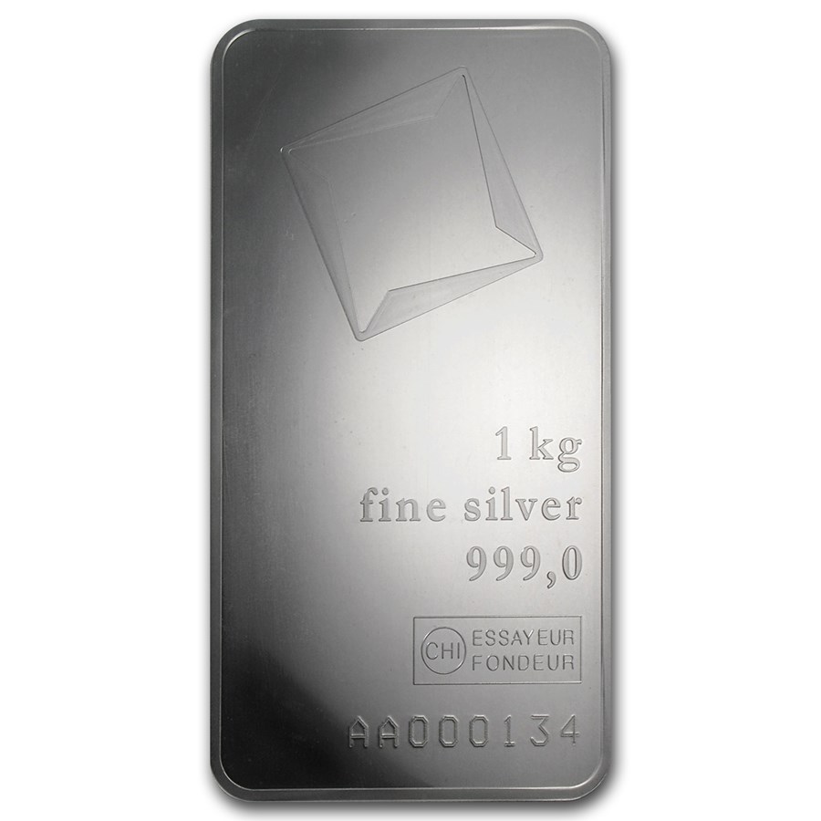 1 kilo Silver Bar - Valcambi (w/Assay) | Kilo (32.15 oz) (Silver Bars